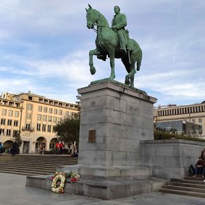 Equestrian statue of Albert I in Brussels, Belgium