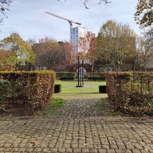 Autumn park in Brussels (Belgium)