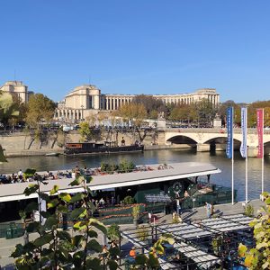 Paris Seine river view (France)