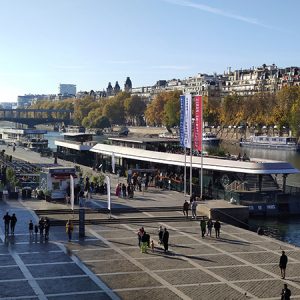 Quai d'Orsay along the Seine River, Paris (France)