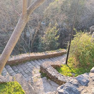 Stone stairs to Morača river, Podgorica (Montenegro)