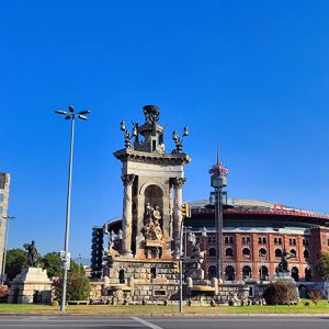 Plaça d'Espanya square in Barcelona (Spain)
