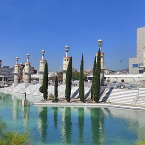 Parc de l'Espanya Industrial in Barcelona (Spain)