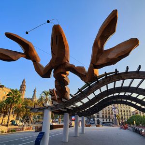 "The Prawn" sculpture in Barcelona (Spain)