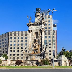Plaça d'Espanya public square in Barcelona (Spain)