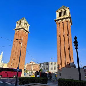 Venetian Towers in Barcelona (Spain)