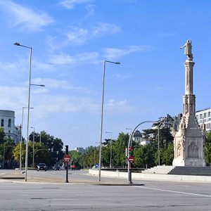 Monument to Columbus in Madrid (Spain)