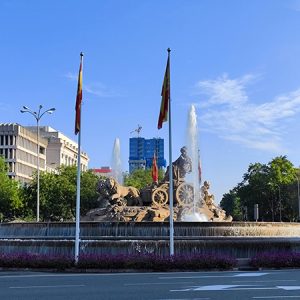 Cibeles Fountain in Madrid (Spain)